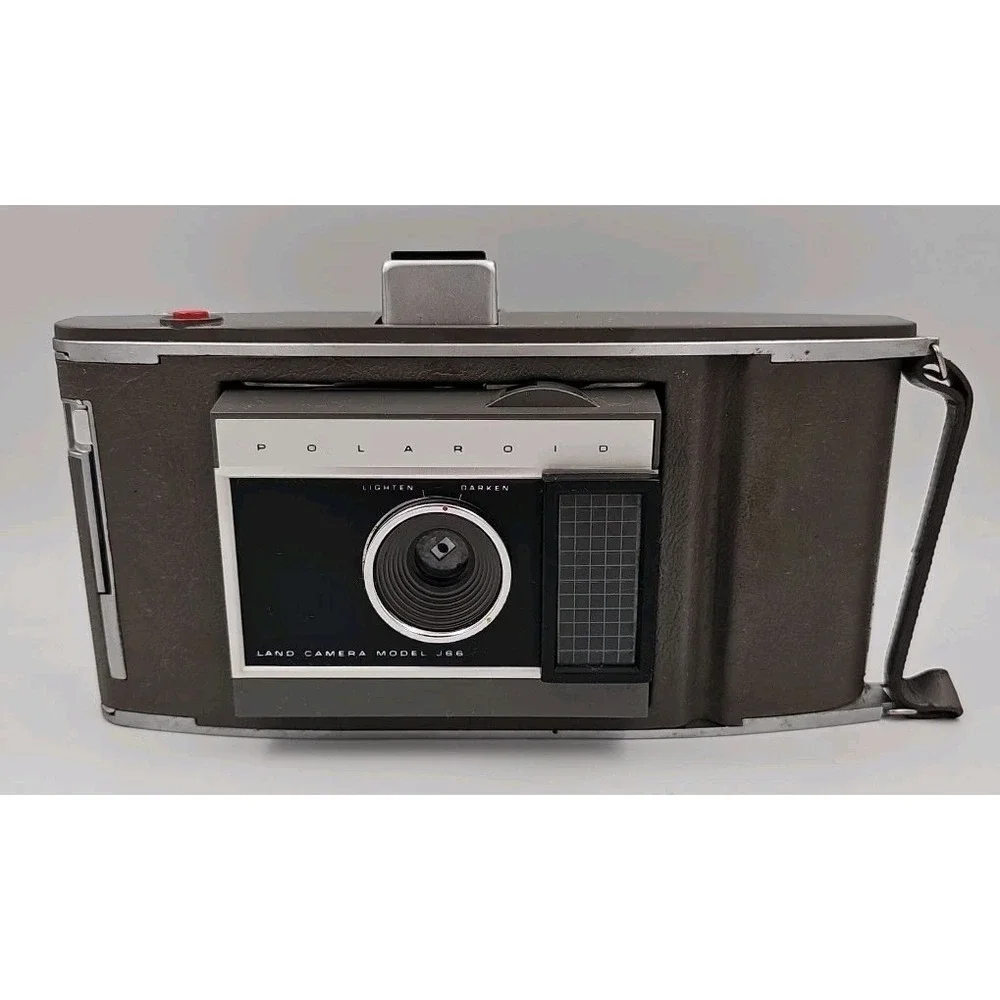 Polaroid Land Camera Vintage Model J66 With Case And Manual And Case‎ Untested